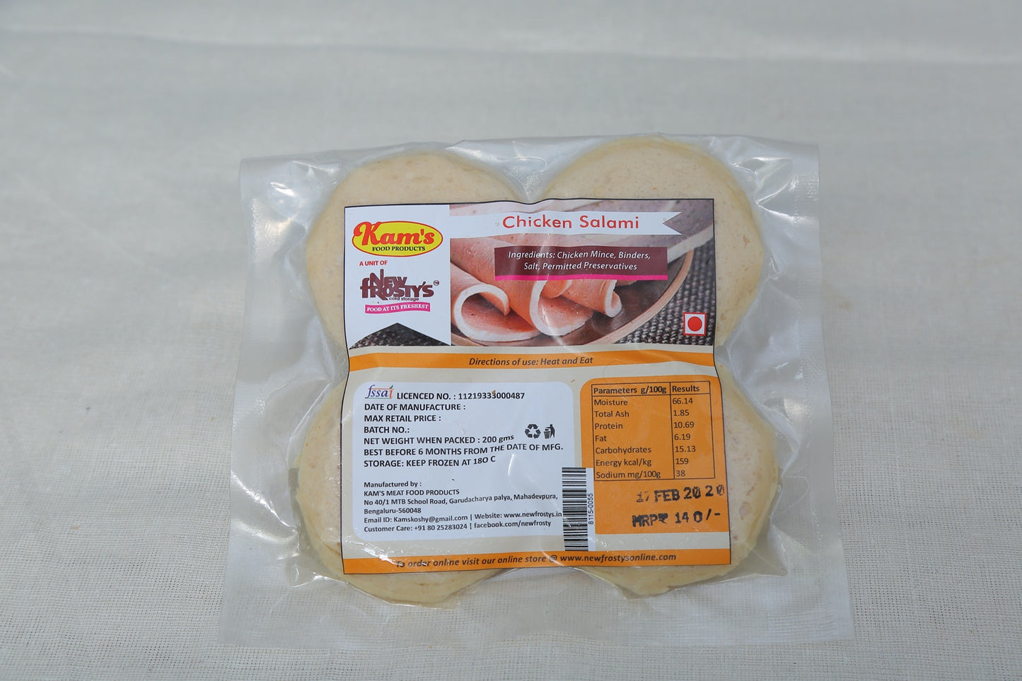 New frostys Chicken Salami Plain New frostys Chicken Salami Plain