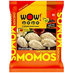 WOW CHICKEN CHEESE MOMOS 20PCS