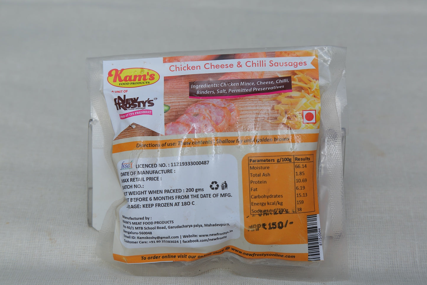 New frostys Chicken Cheese & Chilly sausage